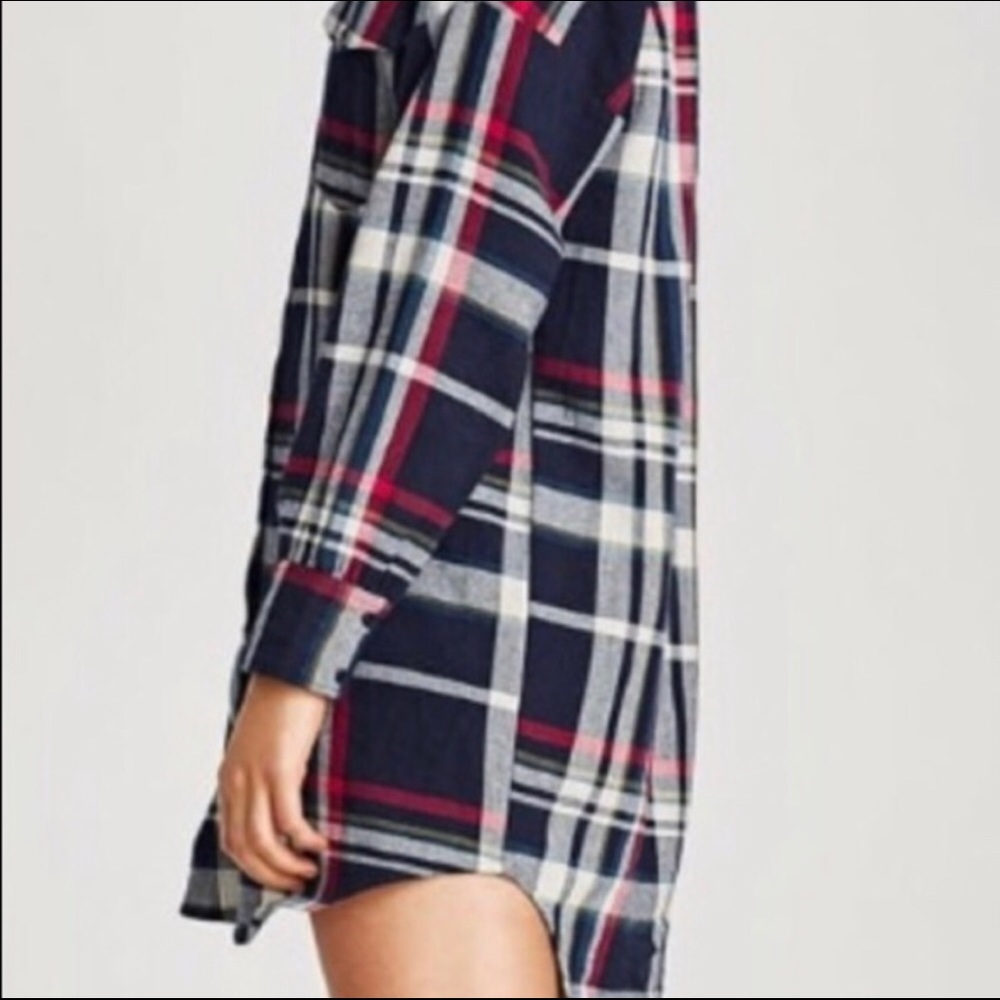 PLAID MINI SHIRTDRESS - Picture 5 of 9